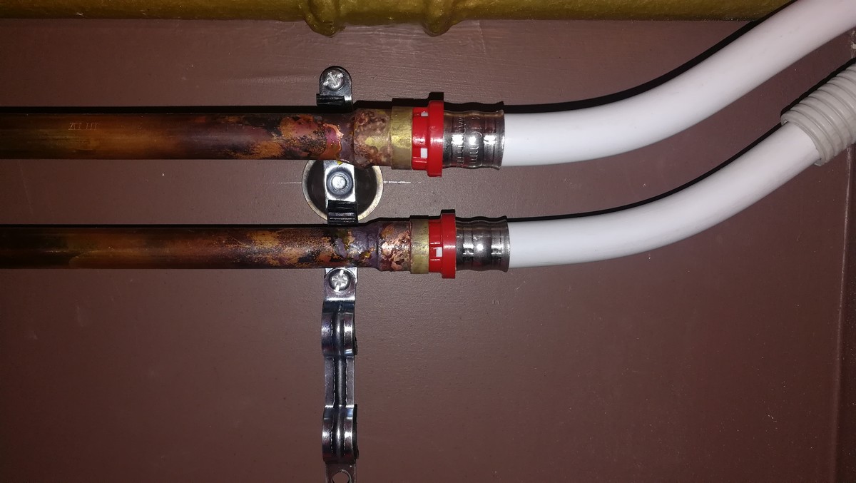 Raccordement cuivre-multicouche