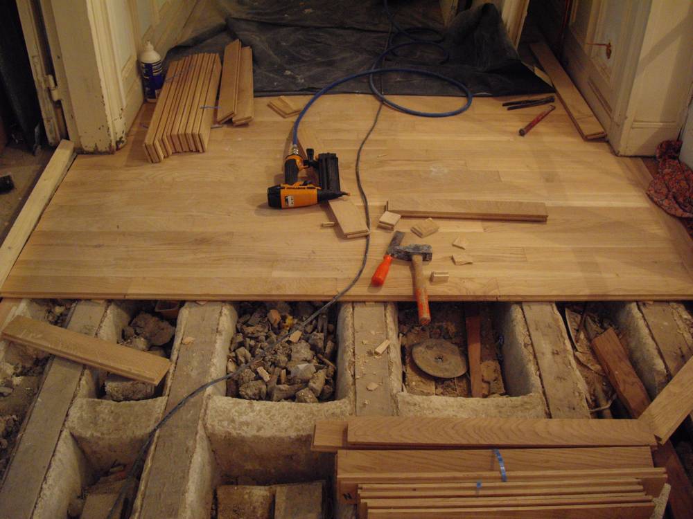 Parquet traditionnel – faites le ménage avant la pose