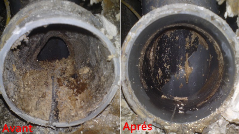 Reprendre un branchement sur une colonne en PVC