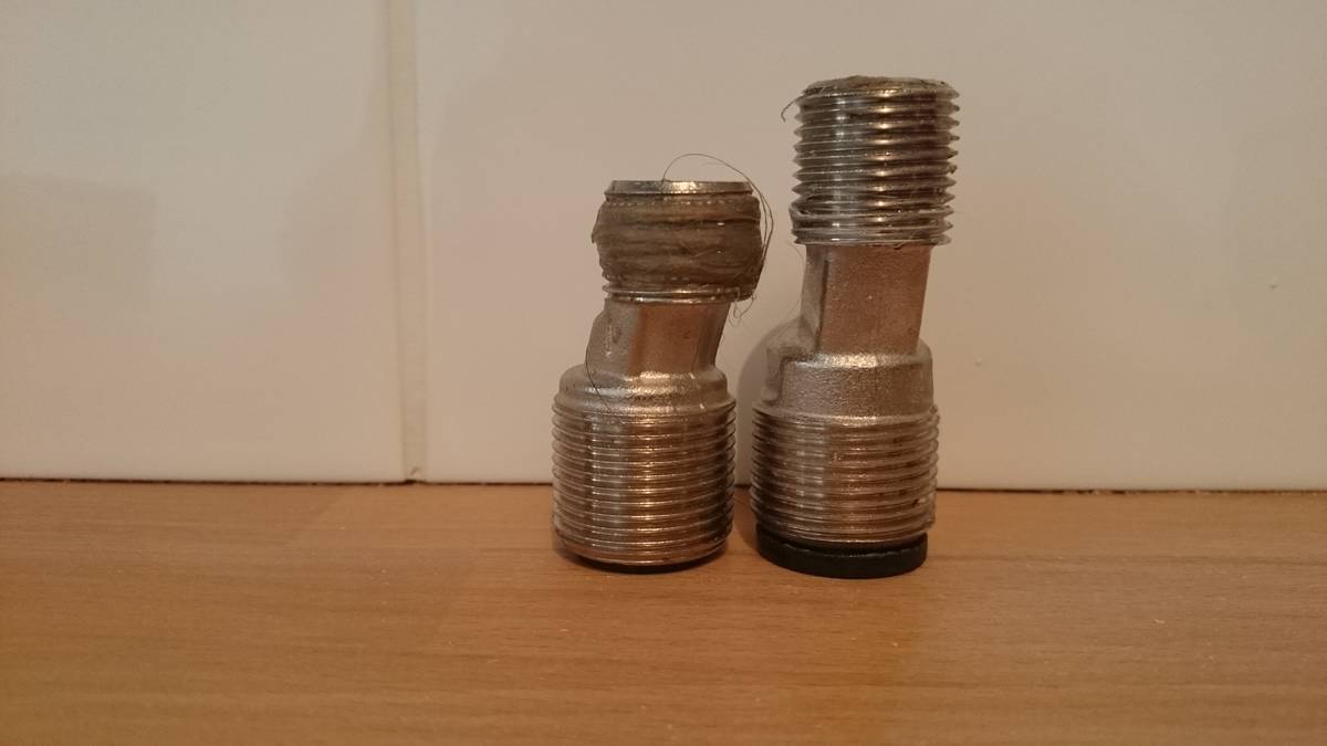 Sorties de cloisons et longueur des raccords excentriques